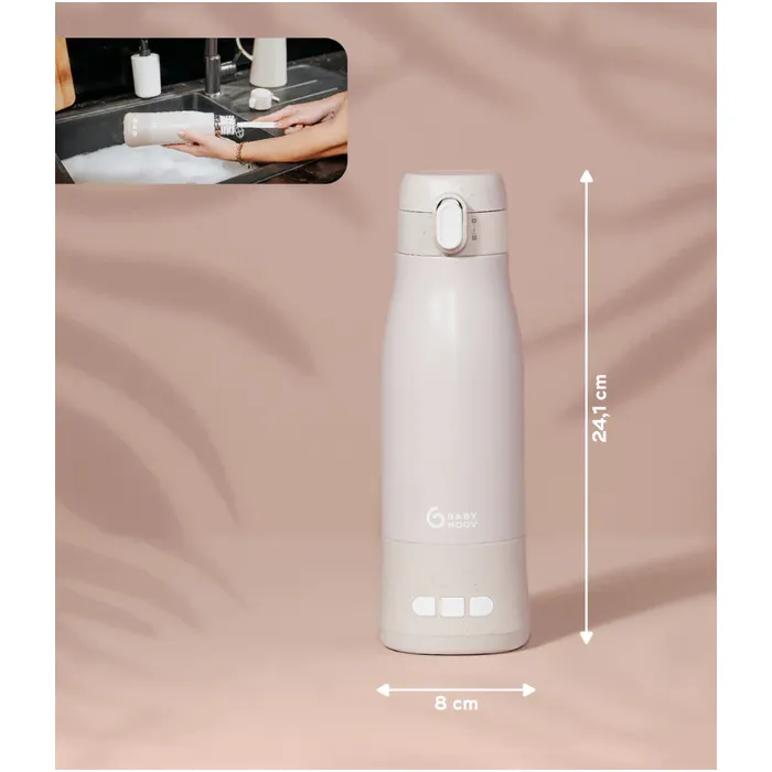 MOOV & FEED Rechargeable Bottle Warmer - Mineral Beige - Image 7