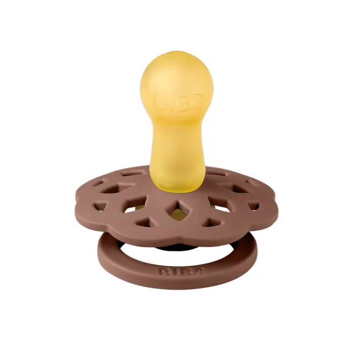 BIBS Boheme Latex Pacifiers - Woodchuck/Blush - 2 Pack - Image 2