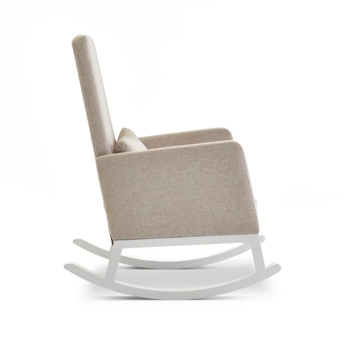 High Back Rocking Chair - Oatmeal - Image 2