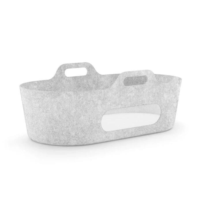 SnuzBaskit Light Grey Moses Basket & Dove Stand - Image 6