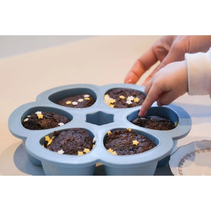 Multipurpose Silicone Storage Pots 90ml - Blue - Image 4