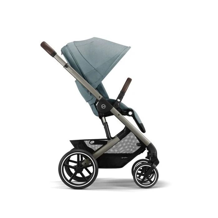 Balios S Lux Pushchair Black - Sky Blue - Image 3
