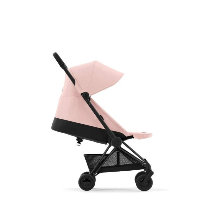 Coya Stroller Matt Black - Peach Pink - Image 5