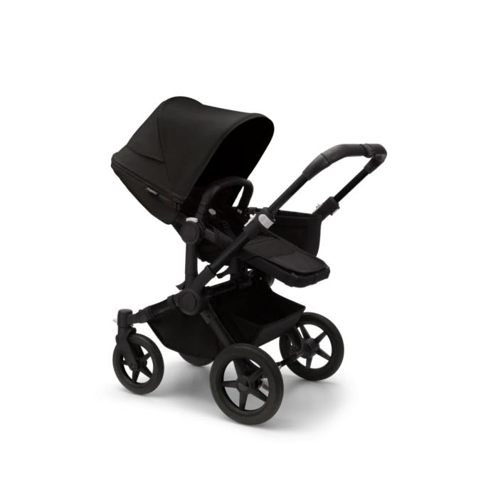 Donkey 5 Mono Stroller, Convertible To Duo Or Twin - Black/Midnight Black - Image 4