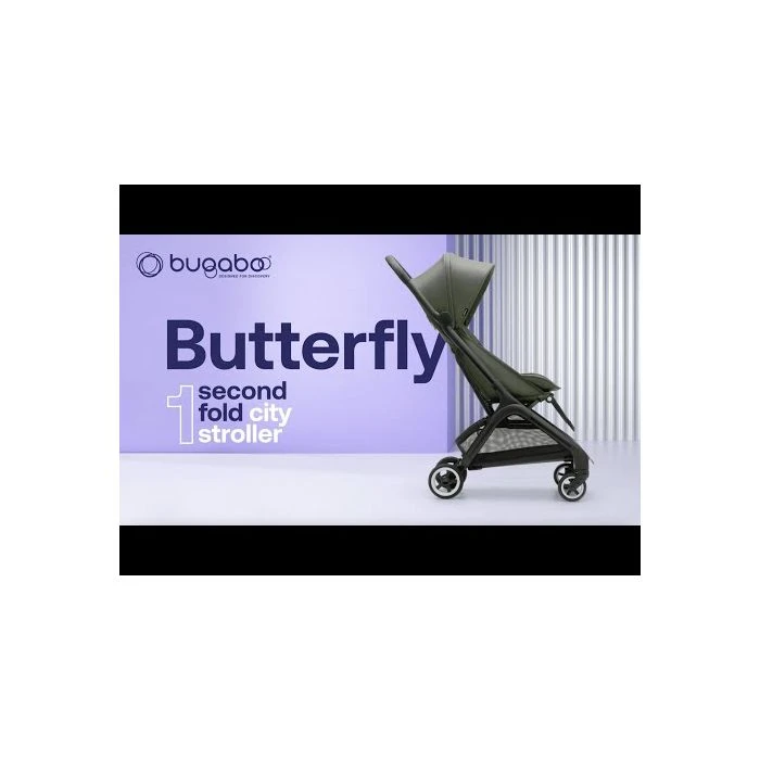 Butterfly Stroller - Black/Forest Green - Image 2