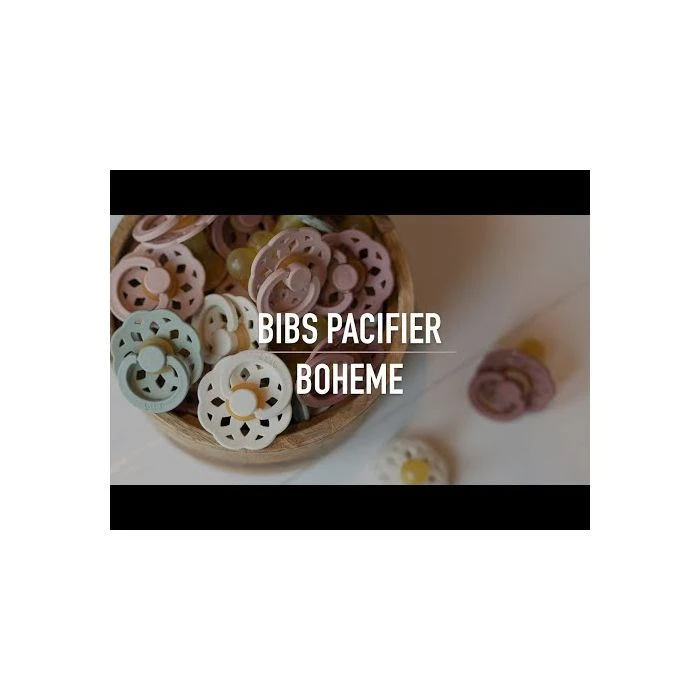 BIBS Boheme Latex Pacifiers - Woodchuck/Blush - 2 Pack - Image 5