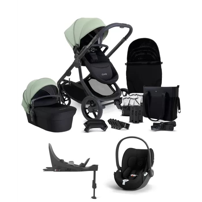 Orange 4 Pushchair Bundle Travel System With Cloud T Car Seat & Base