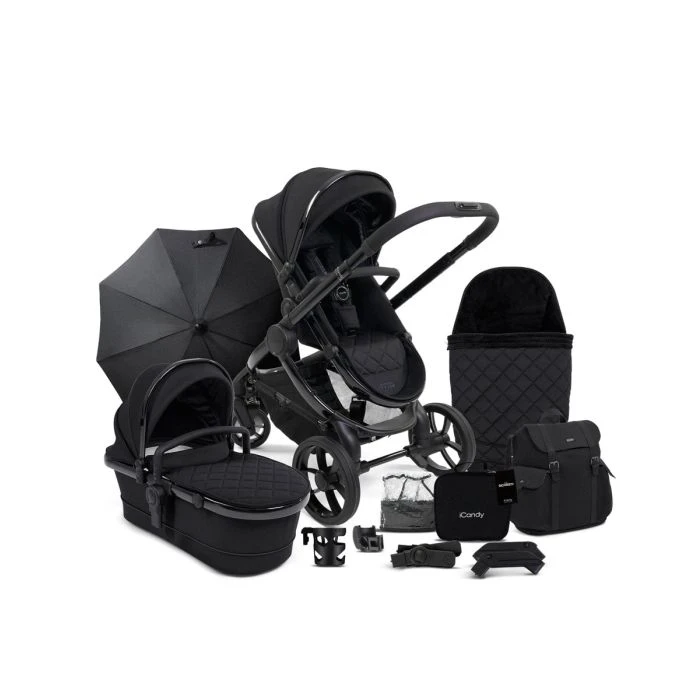 Peach 7 Designer Collection Pushchair Bundle - Cerium Black