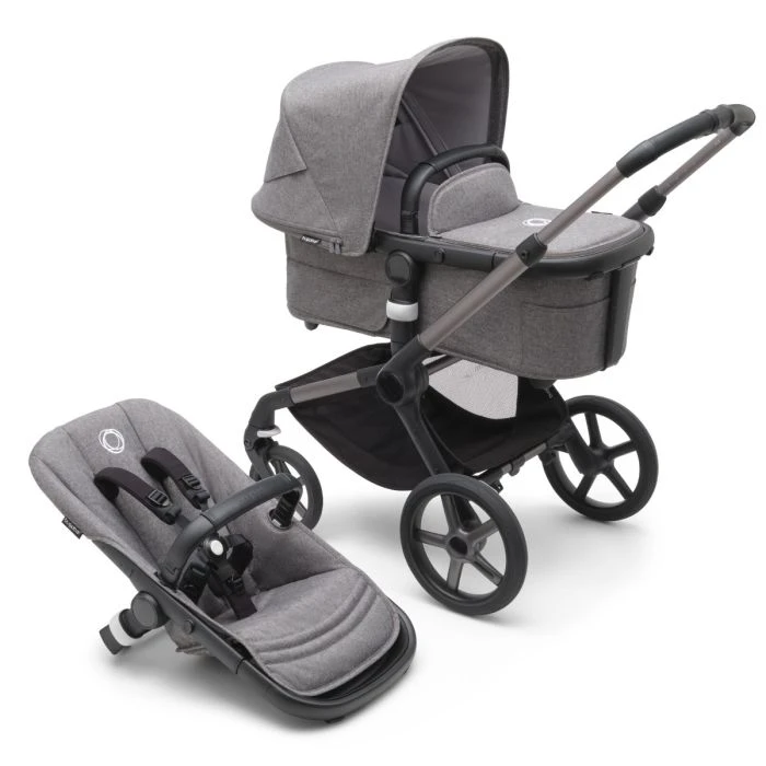 Fox 5, 2-in-1 All Terrain Stroller - Graphite/Grey Melange