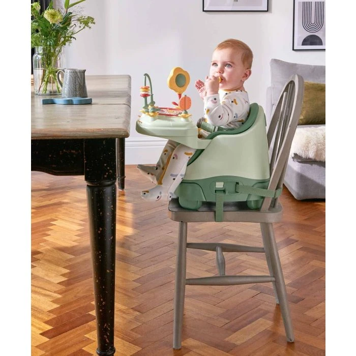 Mamas & Papas Bug 3-in-1 Floor & Booster Seat With Activity Tray - Eucalyptus - Image 3