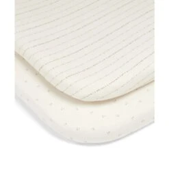 Mamas & Papas Lua Bedside Crib Sheets (2 Pack) - Oatmeal
