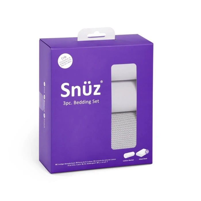 Snuz 3pc Crib Bedding Set – Grey - Image 3