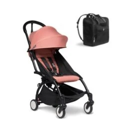 BABYZEN YOYO2 6mth+ Stroller With Free Backpack - Black With Ginger