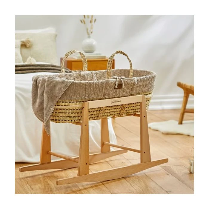 Knitted Cellular Blanket - Truffle - Image 2