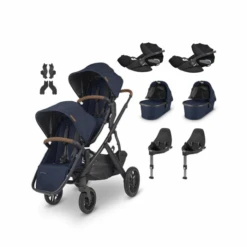 Vista V2 Twin Travel System With 2x Cloud T Car Seat & Bases