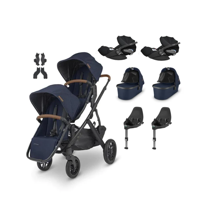 Vista V2 Twin Travel System With 2x Cloud T Car Seat & Bases